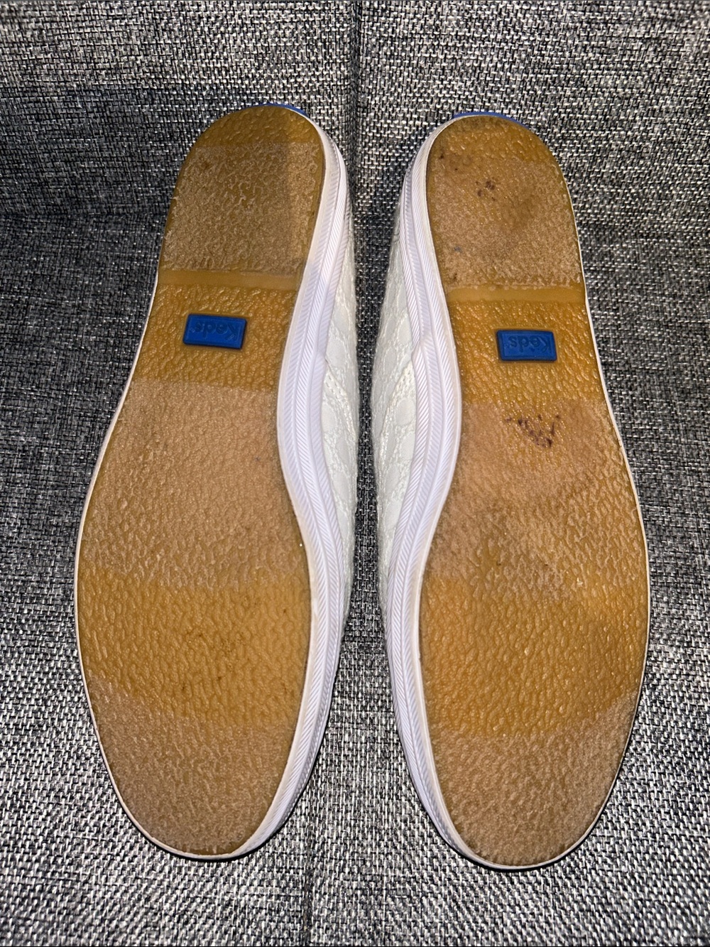 Keds White Lace-Pattern Low-Top Sneakers - Picture 7 of 8
